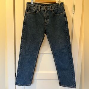 Levi’s Men’s 505 Stonewashed Regular-Fit Stretch Jeans 33x30